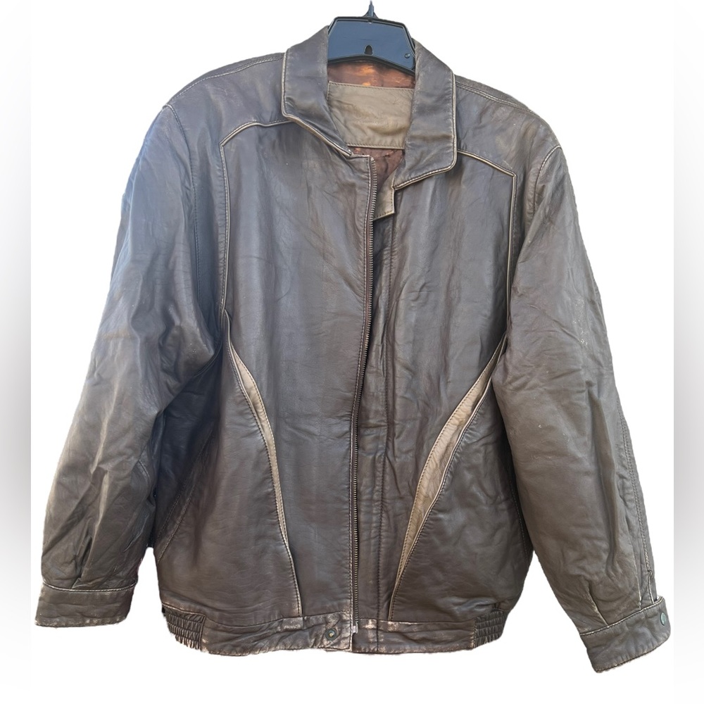 Vintage Torras Woman’s Leather Jacket Size 38 Brown